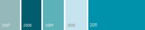 Blue colour spectrum