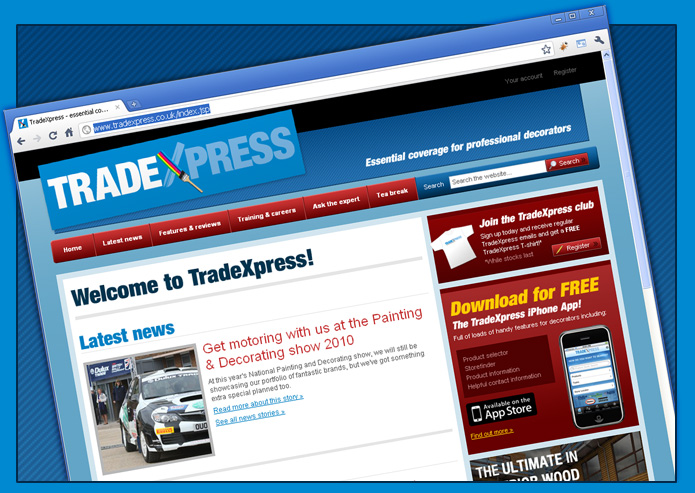 The new TradeXpress website