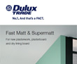 Dulux Trade paint unveils new Fast Matt and Supermatt colour card