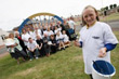 Local pupils help to restore miners wheel in Gateshead village